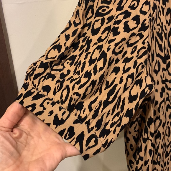 Anthropologie animal print sheath dress sz M - Picture 7 of 8